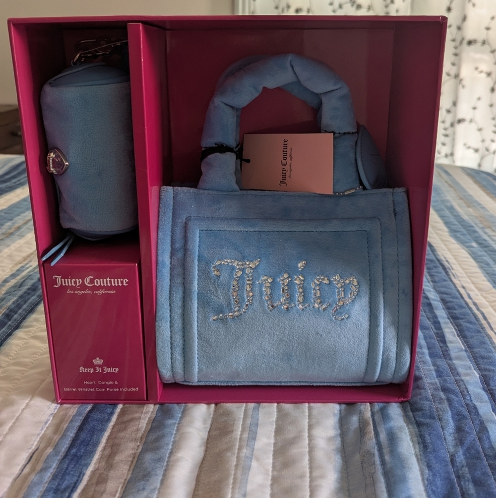 Juicy Couture Extra Spender Mini Tote In Heritage Blue